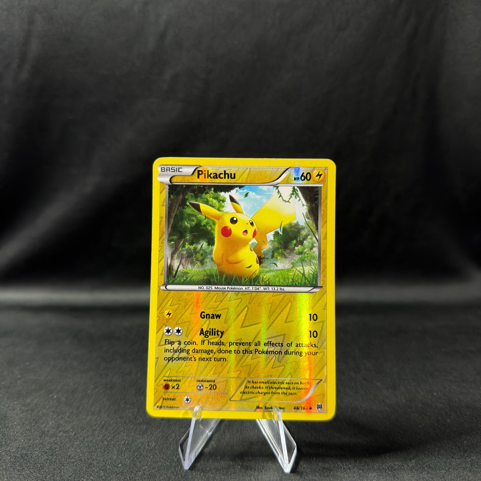 Pikachu 48/162 - XY - BREAKthrough Reverse Holo - Pokemon TCG - NM-LP