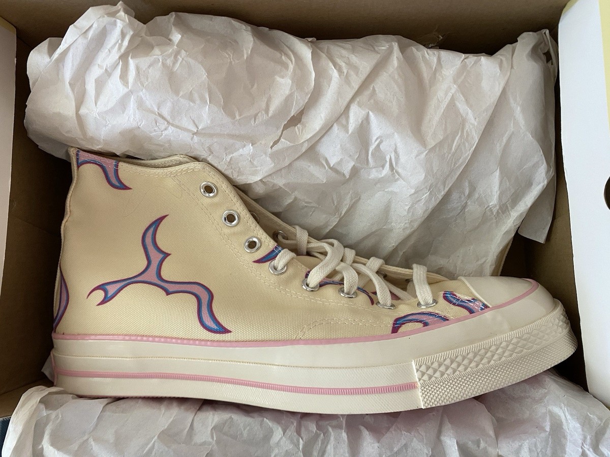 Converse Golf le Fleur x Chuck 70 High Flame Pastel Yellow Size