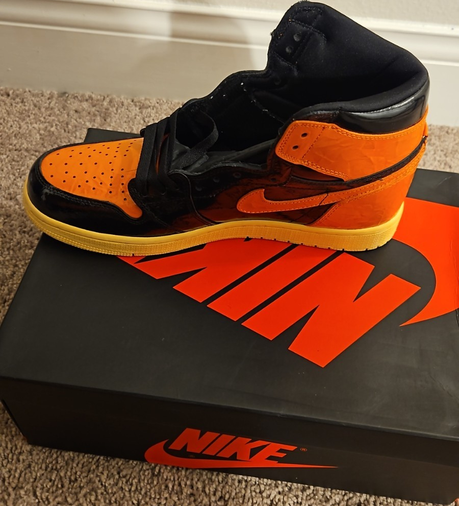 Nike Air Jordan 1 Retro High OG Shattered Backboard Orange Black
