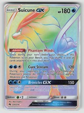 Suicune GX 220/214 Rare Rainbow Lost Thunder Pokemon LP on eBay