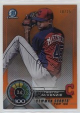2018 Bowman Scouts' Top 100 Orange Refractor 10/25 Triston McKenzie #BTP-24 13iq