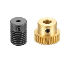 Worm Gear Set 0.5 Module 1:30 Reduction Rate(Gear-5mm Bore, Rod 3mm Bore)