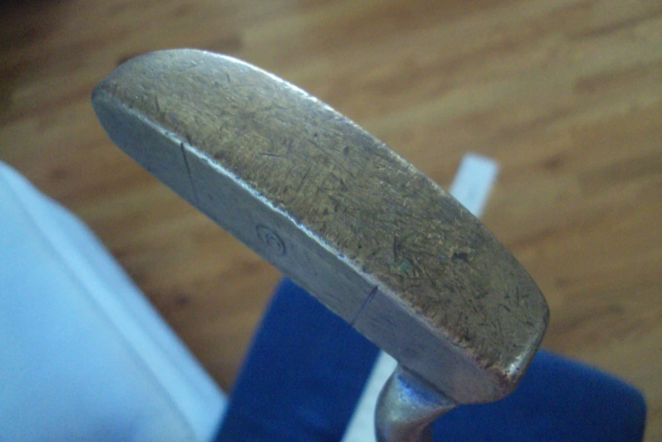 Lefty Otey Crisman Selma, Alabama 22H hickory shaft blade putter 35" - Image 4 of 4