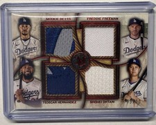 2025 Topps Museum Ohtani Betts Freeman Hernandez Quad Relic /10 Dodgers
