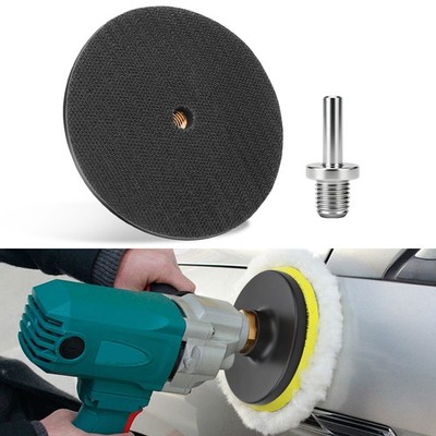 4'' Hook & Loop Backing Pad for Angle Grinder Polishing Disc w/ M14 Adapter