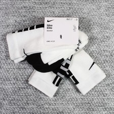 Nike Elite 3 PACK Basketball Crew Socks CW6063 Boys SIZE Youth 3Y-5Y WMN 4-6