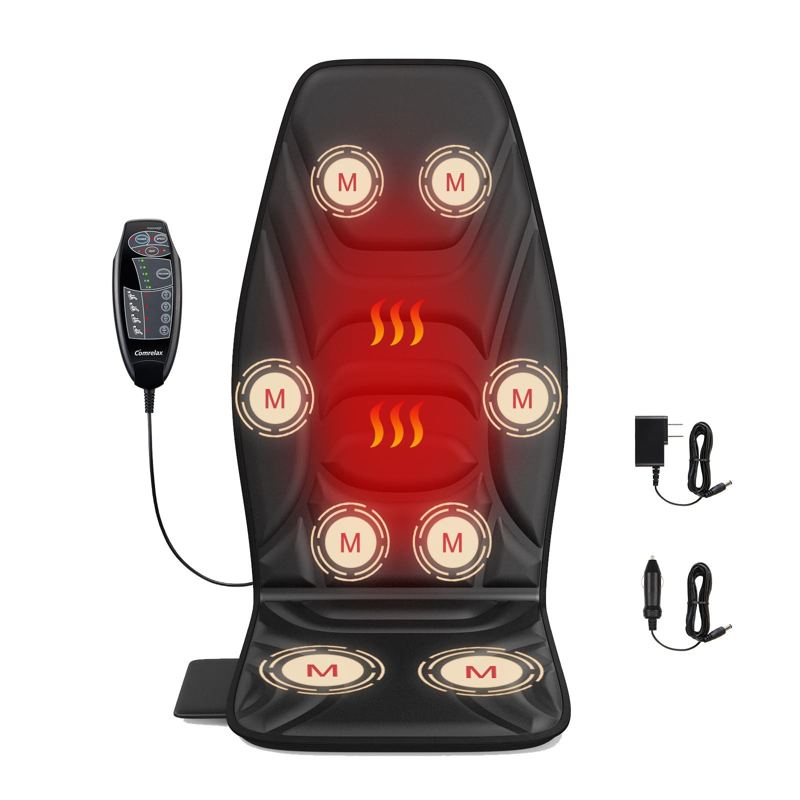With Heat, Back Massager For Back Pain Relief, C