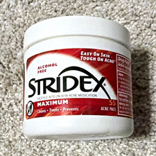 Stridex Maximum Strength Alcohol-Free Acne Pads Salicylic Acid 2 55 Ct