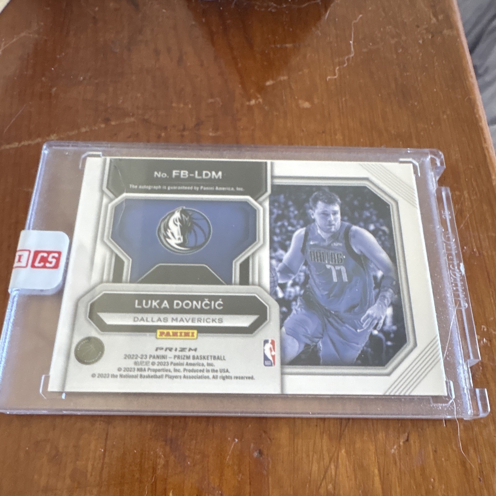 Panini 2022-23 Prizm Fast Break Autographs Luka Dončić Mavericks #FB-43 Auto view 2