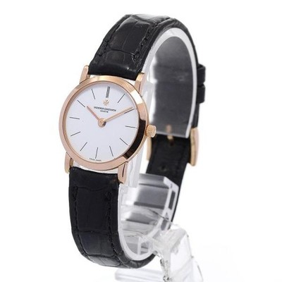 Vacheron Constantin 25093 23mm RG White Dial Quartz Watch #C16363