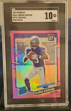 Panini 2023 Donruss Optic Preview Pink Prizm Jordan Addison #368 SGC 10