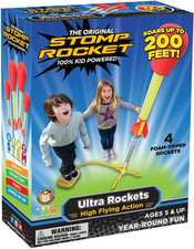 Stomp Rocket Ultra Rocket Launcher for Kids, 4 Rockets - Fun Backyard  Outdoor