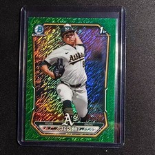👟LQ 2026 BOWMAN CHROME PROSPECT 1ST GREEN SHIMMER REFRACTOR /99 GAGE JUMP