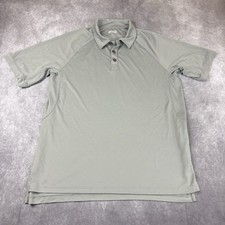 Duluth Trading Co. Trim Fit Polo Shirt Mens XL Gray Short Sleeve Casual Golf Tee
