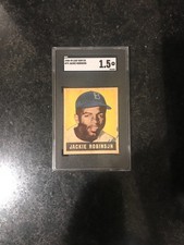 1948 1949 Leaf #79 Jackie Robinson Brooklyn HOF RC Rookie Card SGC 1.5  CENTERED