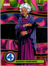2026 Finest Fantastic Four Agatha Harkness Blacklight Purple Lava /75 #BL-006