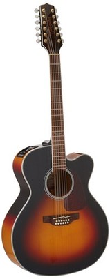 Takamine GJ72CE 12-String - Brown Sunburst