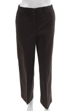 Theory Womens Chino Dress Pants Brown 97 Cotton 3 Elastane Size 00