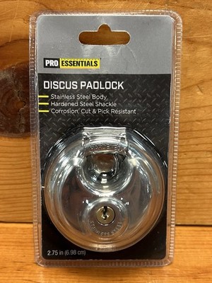 Pro Essentials Stainless Steel Discus Padlock