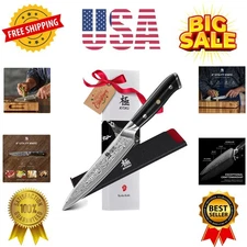 Chef Utility Knife - 6" - Shogun Series - Japanese VG10 Steel Core Forged Dam...
