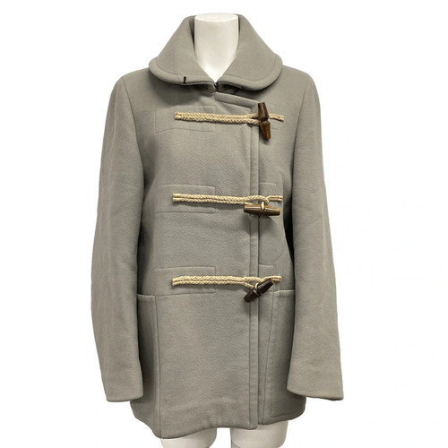 HERMES Gray Outer fabric] Wool Women's Coat