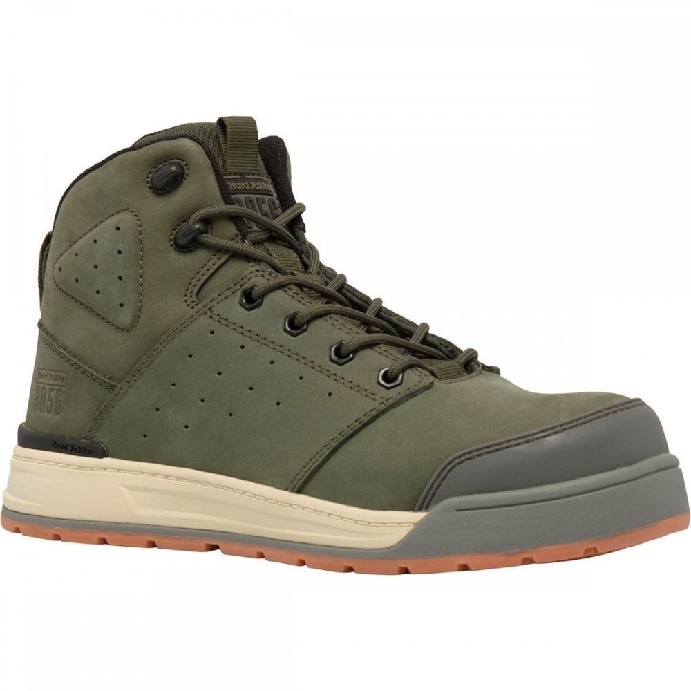 Mens Hard Yakka 3056 Side Zip Safety Composite Toe Ankle Boots - Size UK 12