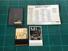 KORG M1 PCM PROGRAM CARDS BRASS MSC-11S MSC-011/MPC-011 w/case,paper