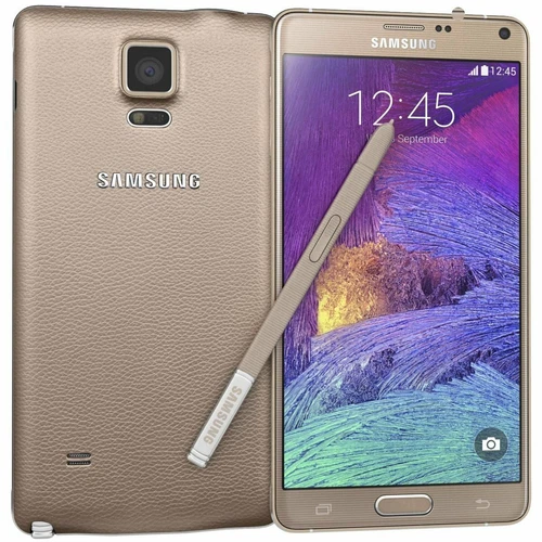 Very Good Samsung Galaxy Note 4 N910 32G AT&T T-MOBILE Unlocked Smartphone GOLD - Picture 1 of 2