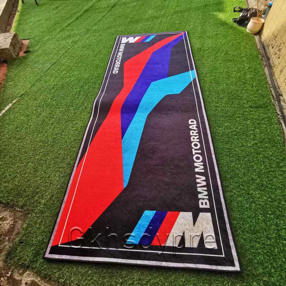 Alfombrilla alfombra garaje moto para BMW Motorrad M Sport S1000RR pantalla antideslizante Foto 2 de 4