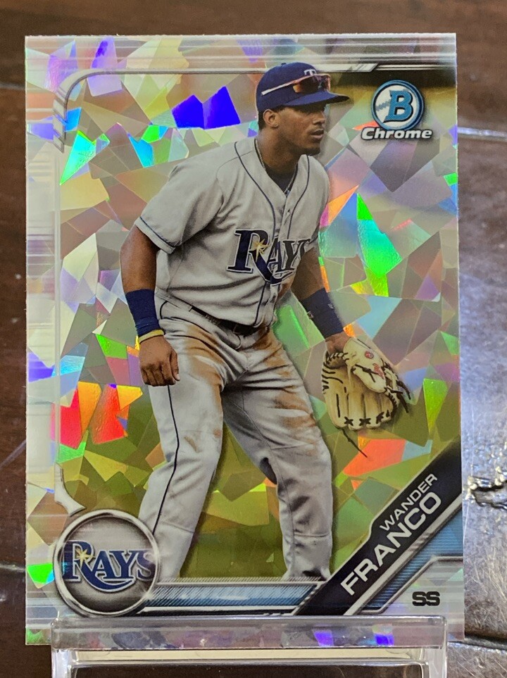 Wander Franco 2019 Bowman Sapphire Tampa Bay Rays