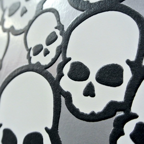 2,06 €/Qm /Vliestapete / Rasch 439717 / Tapete / Totenkopftapete / Totenkopf-image