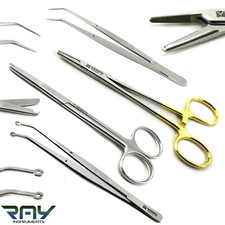 Dental Corn Suture Tweezer Forceps Stitch Scissors Surgical Suturing Instruments