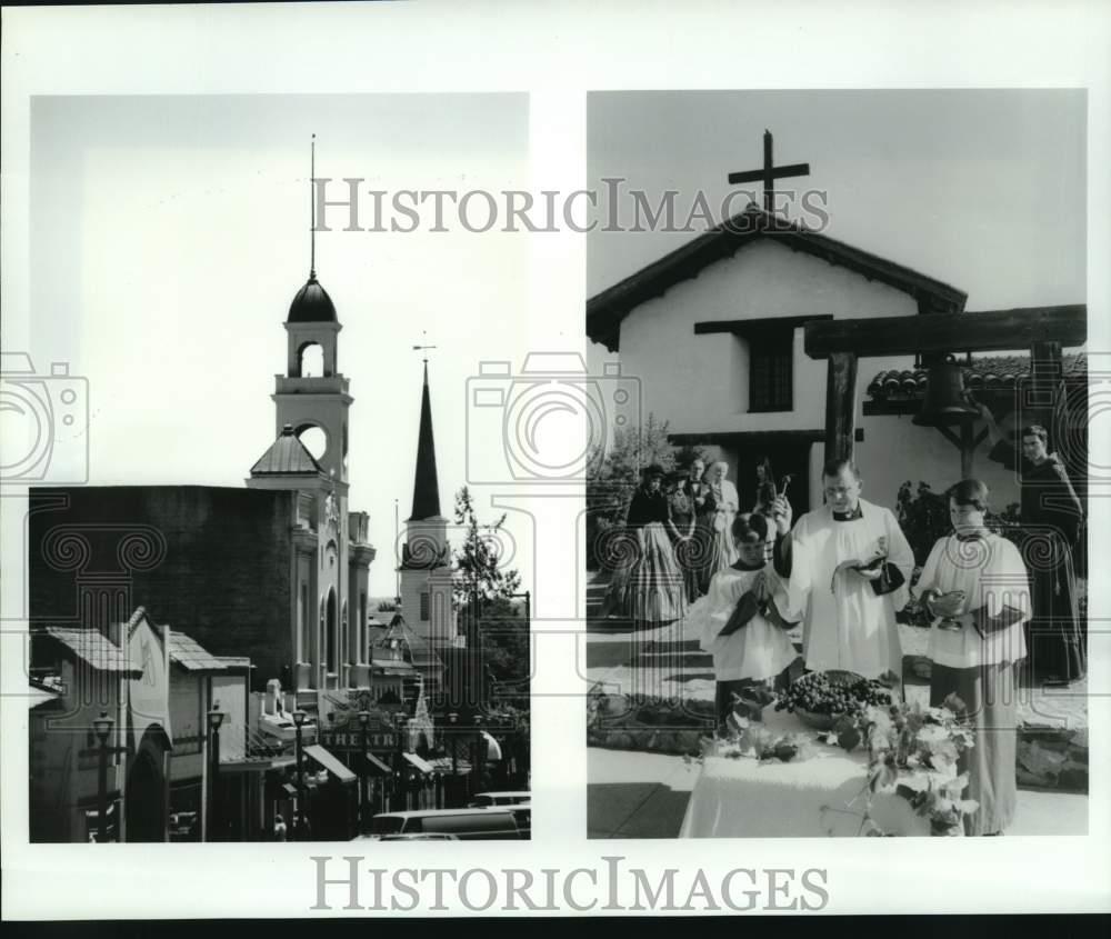Press Photo San Francisco Solano Mission in Historic Sonoma Valley,  California