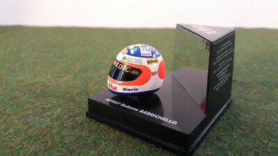 F1 HELMET CASQUE PILOTE RUBENS BARRICHELLO formule 1/12 ONYX
