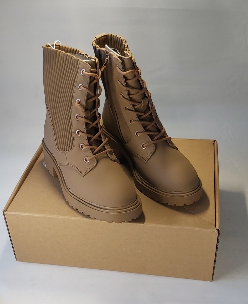 Lace Up Army Boots Amazon Uk Amazon Essentials Tan Lace-Up Combat