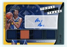 2019-20 PANINI ABSOLUTE ~BOL BOL~ TOOLS OF THE TRADE MEMORABILIA AUTO #172/175