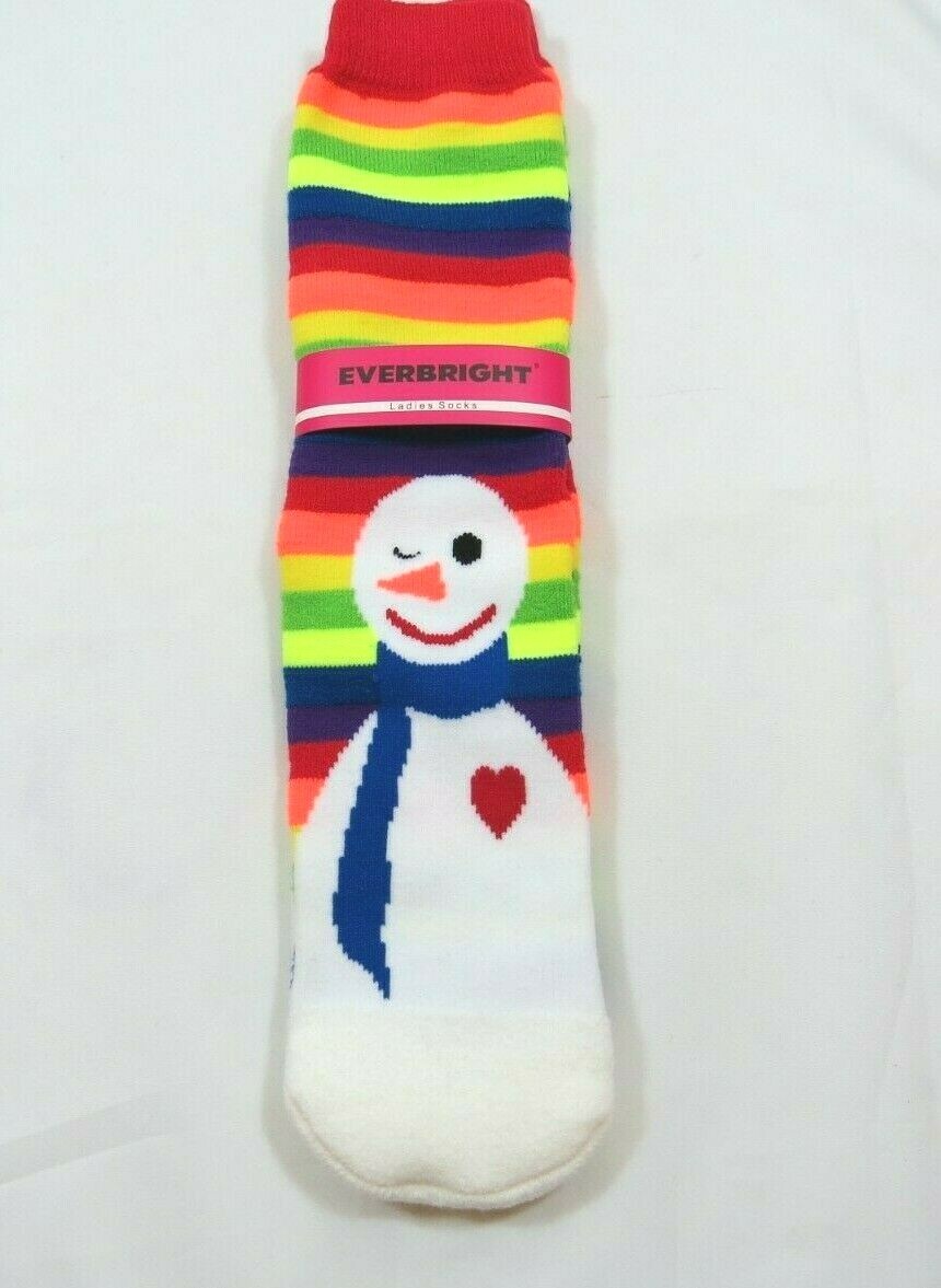 SAOLA Calzini ciabatte pupazzo di neve donna suola antiscivolo taglia 4 10 Natale caldo a righe