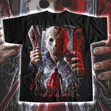 Halloween Night Horror Mask Scary Michael Graphic Movie  Tee Shirt Big Tall #30