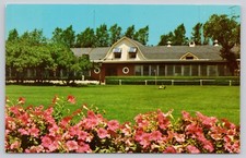 Honet Bear Farm Outside Dining Room Powers Lake Wisconsin Postcard