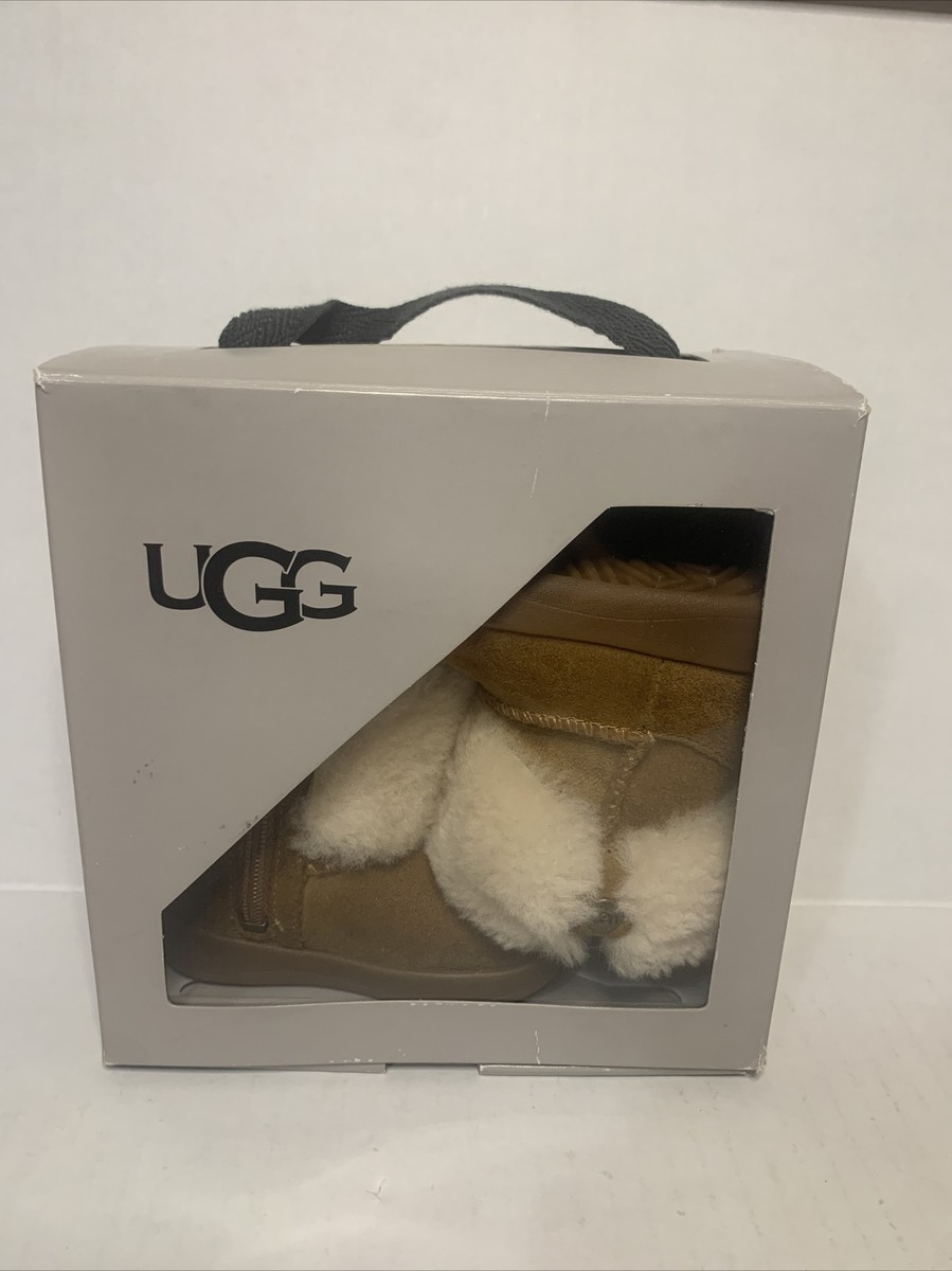 UGG I RAMONA Boot CHESTNUT Suede INFANT. Open Box Not Used  display picture 2
