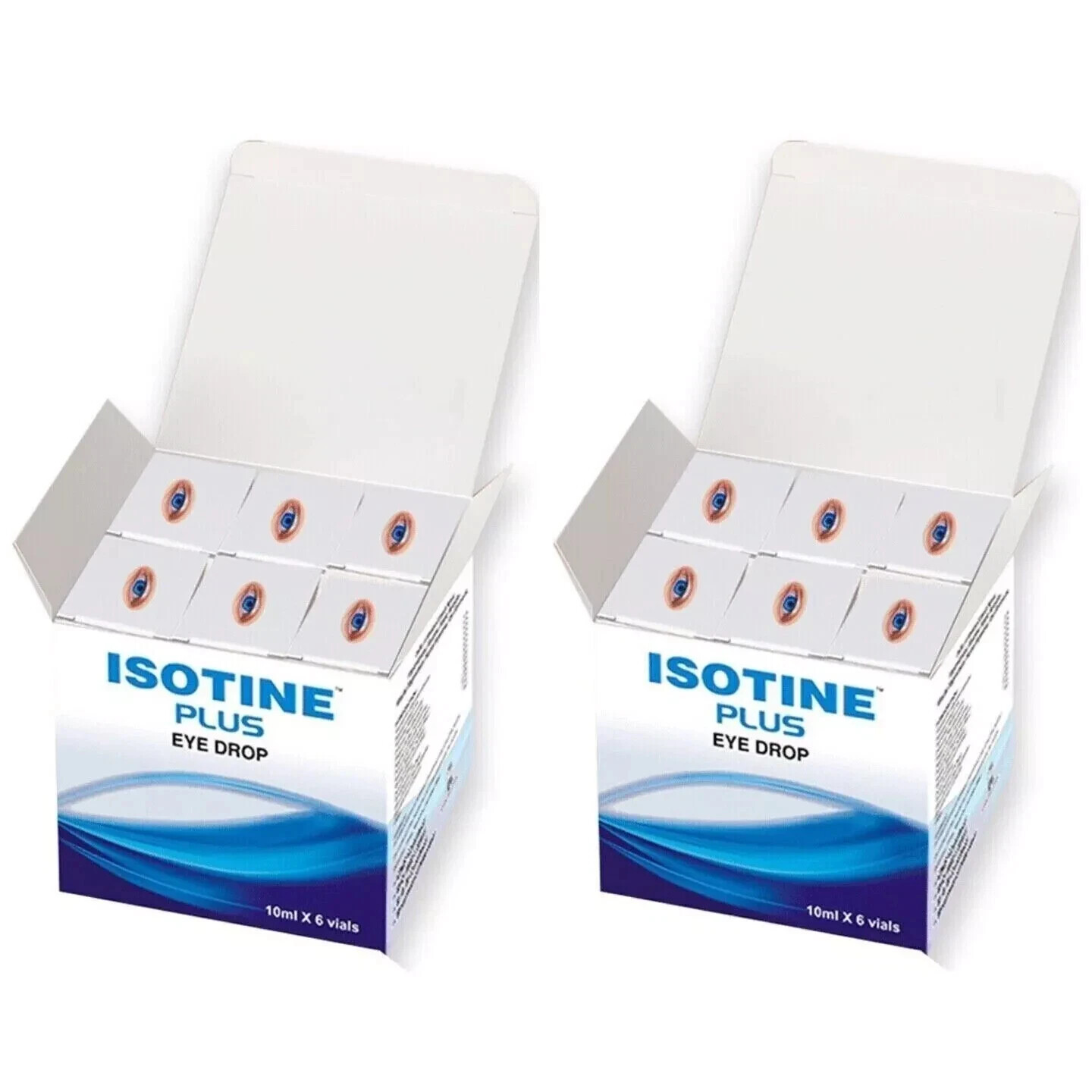 12 x Isotine Plus Eye Drops Pure Herbal 100% Genuine For Immature Cataract 10ml