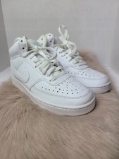 Nike Court Vision Mid Tripoe White ( DN3577 100) Women's Sneaker Shoes Size 8