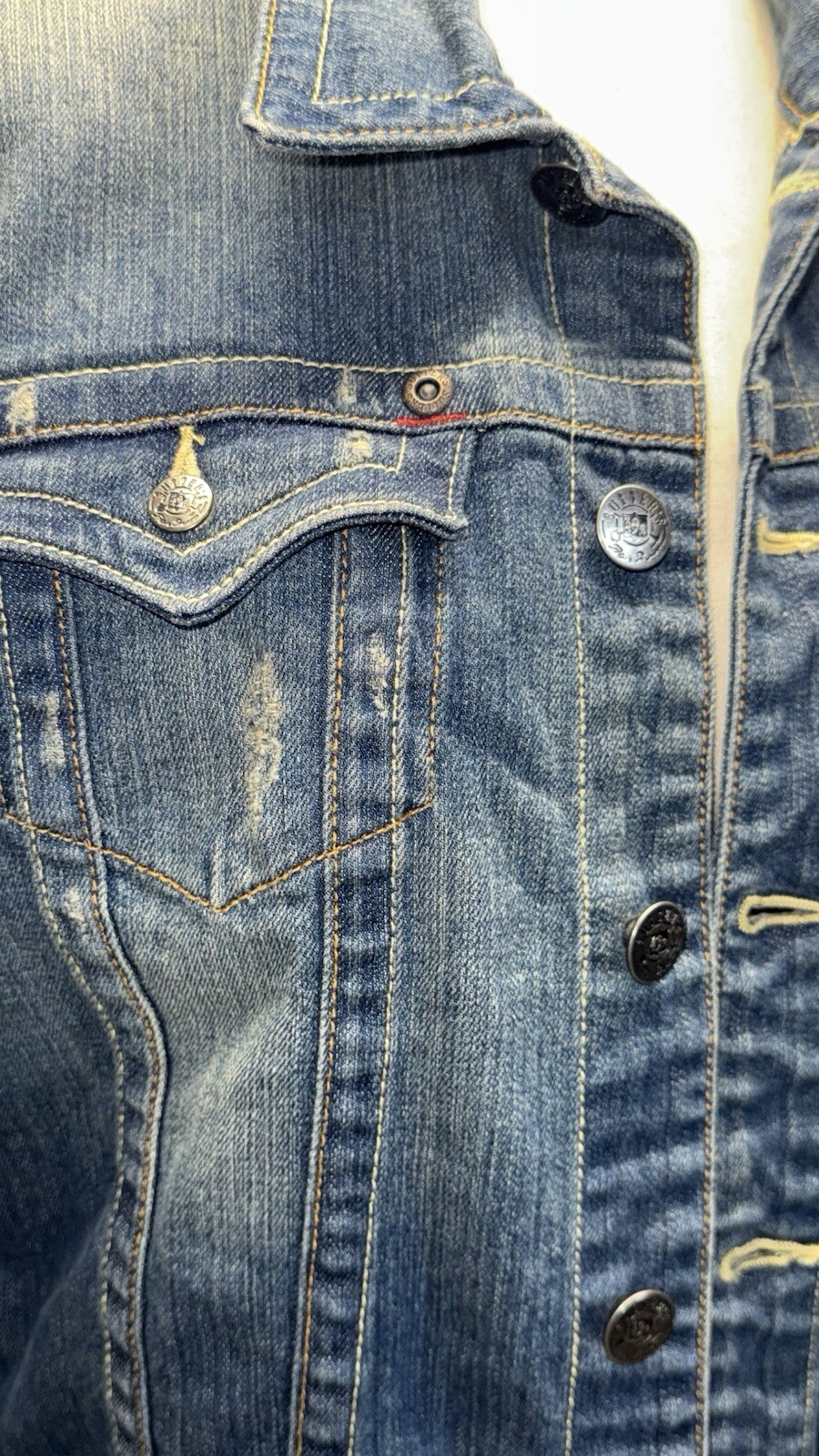 Sutters Copper Riveted Denim Jean Jacket Juniors X-Large