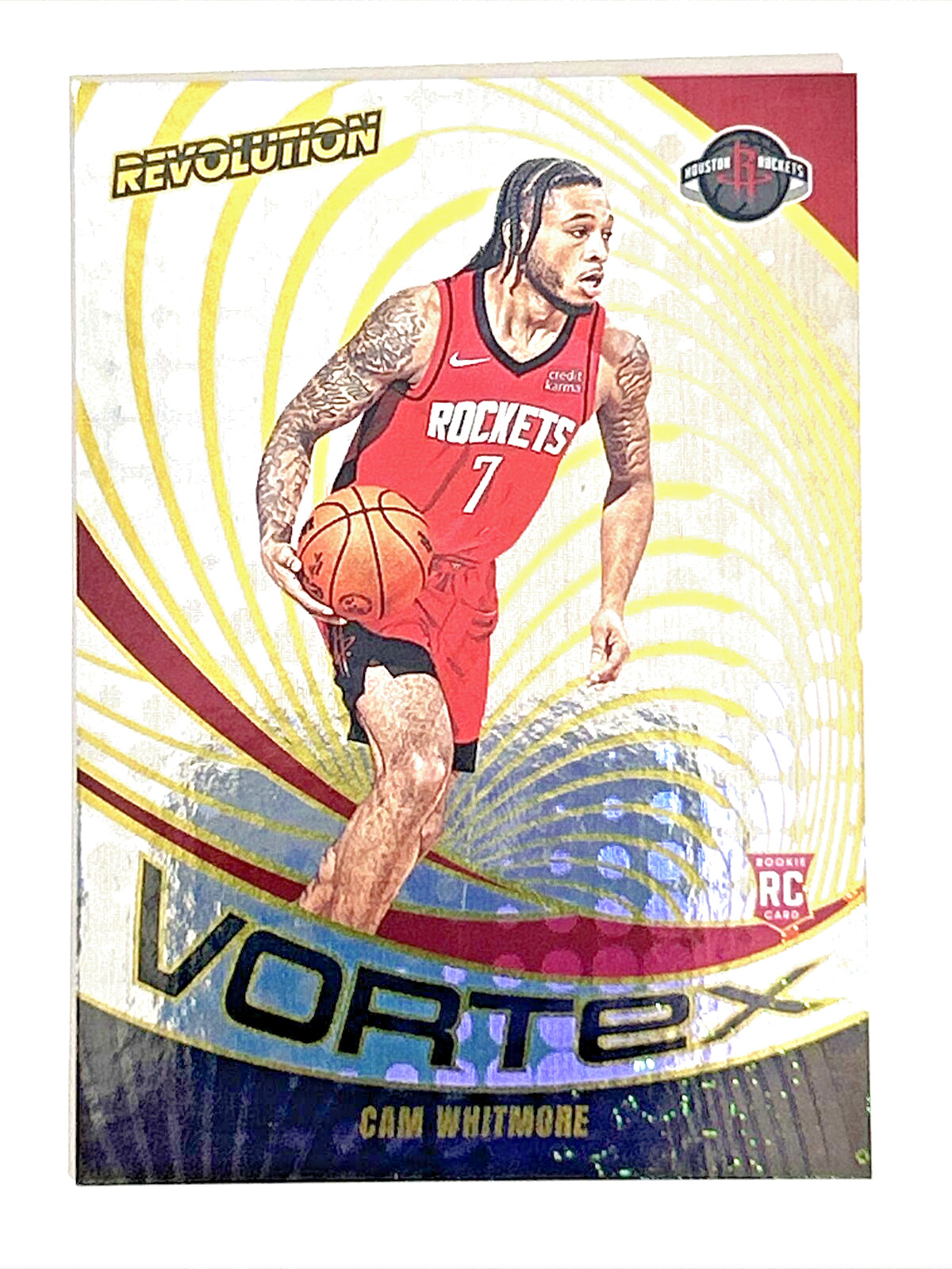 2023-24 Panini Revolution Basketball Vortex #4 Cam Whitmore Rookie Rockets