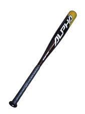 EASTON ALPHA Baseball Bat, #TB20AL10 (-10) 25" 15oz. 2 1/4. Black/Gold *NICE