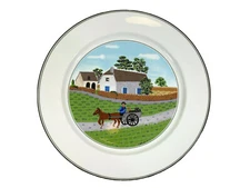 Villeroy & Boch Design Naif Going to Market Horse & Cart Dinner Plate 10 5/8" 