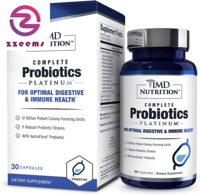 Nutrition Complete Probiotics Platinum Prebiotics and Probiotics for Men & Women