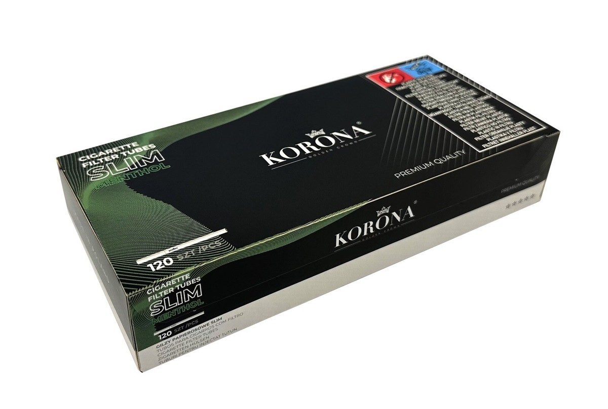 1,680 X Korona Menthol Filter Empty Tubes 6.5mm Ultra Slim. FREE SHIPPING