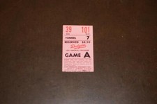 RARE 1959 DODGERS  PLAYOFF GAME TICKET STUB VS BRAVES DODGERS WIN PENNANT KOUFAX