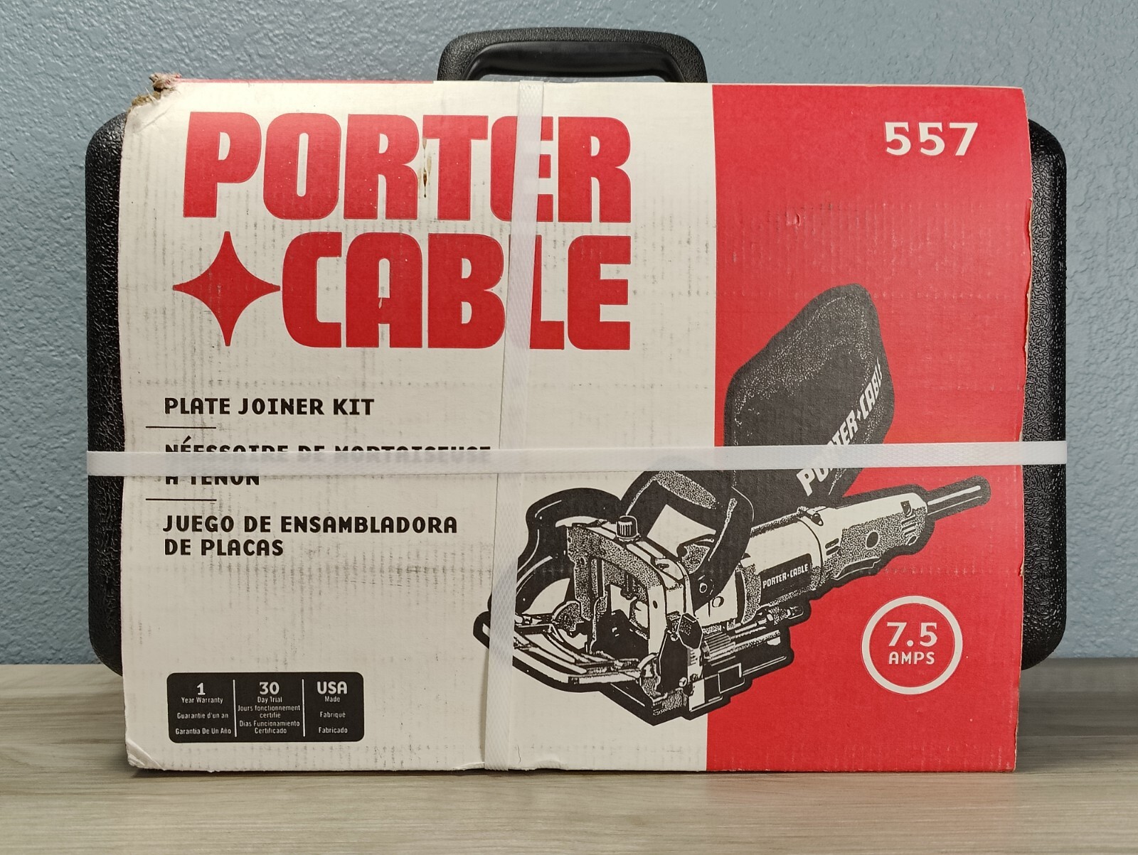 PORTERCABLE 557 Deluxe Biscuit/Plate Joiner BRAND NEW 7.5 Amps Tilts